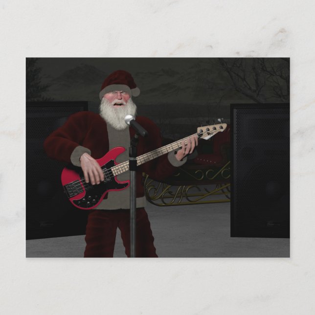 Postal Rockstar Santa (Anverso)