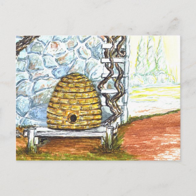 Postal rockwall con el skep (Anverso)