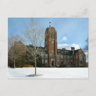Postal Rockwell en invierno en Grove City College