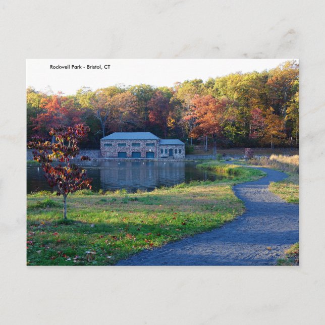 Postal Rockwell Park - Bristol CT Autumn Post Card (Anverso)