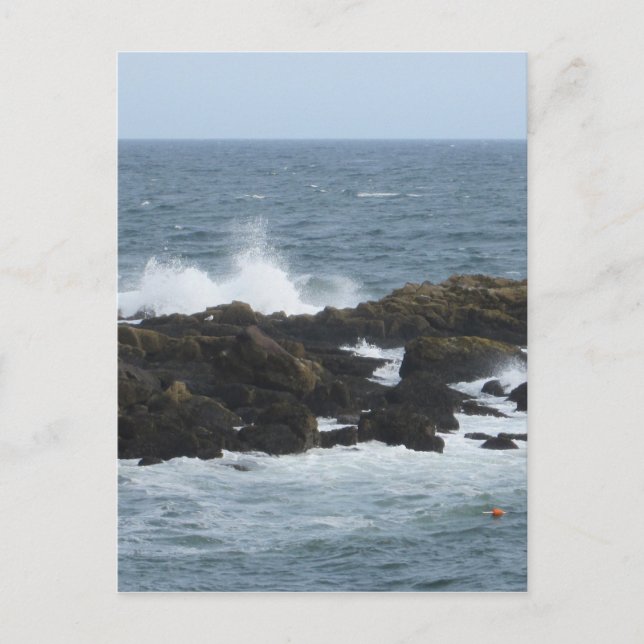 Postal Rocky Coast in York Maine (Anverso)