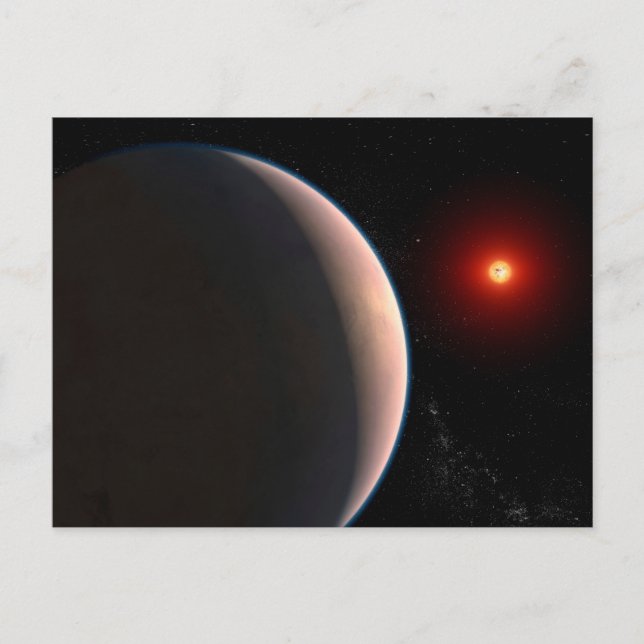 Postal Rocky Exoplanet Gj 486 B Orbiting A Red Dwarf Star (Anverso)