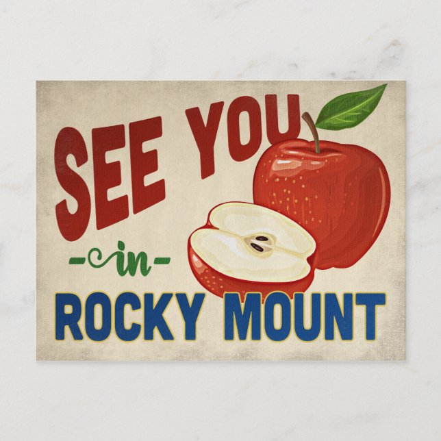 Postal Rocky Mount North Carolina Apple - Vintage (Anverso)