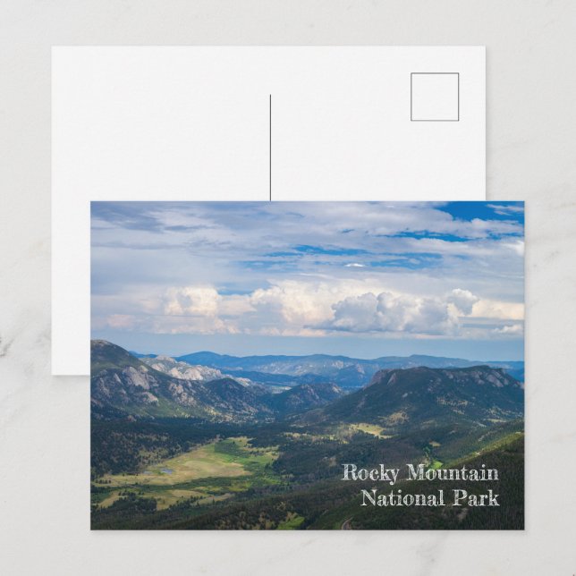 Postal Rocky Mountain National Park Summer Vista Photo (Anverso / Reverso)