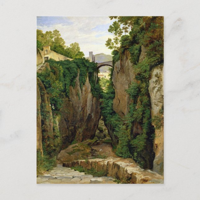Postal Rocky Ravine en Sorrento, 1823 (Anverso)