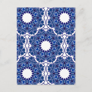 Postal Rococo Indigo Beautiful
