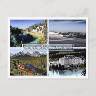 Postal Rocosas Canadienses - Canadá - Mosaico -