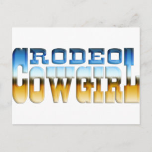 POSTAL RODEO COWGIRL