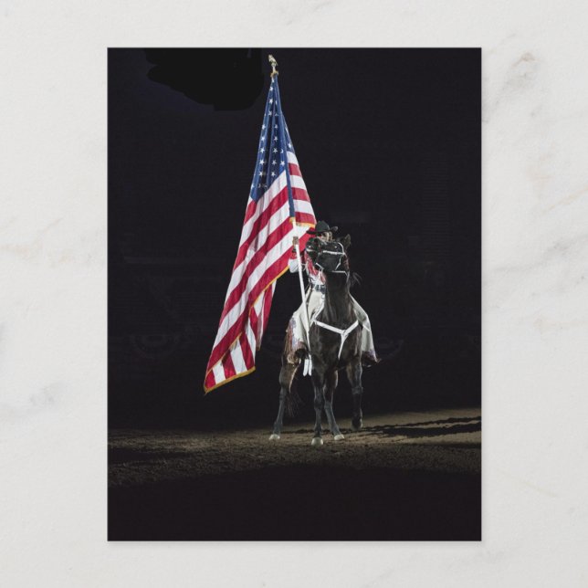 Postal Rodeo de Campeones, Denver Colorado, Patriótico (Anverso)