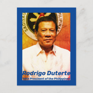 Postal Rodrigo Duterte, 16° presidente de Filipinas
