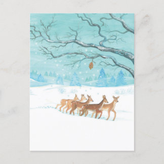 Postal Roe Deer Winter