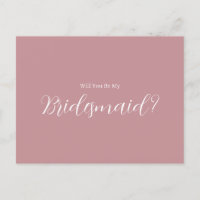 ROE Pink & White Simple Bridesmaid
