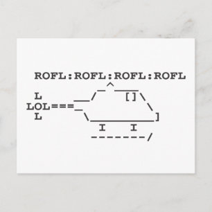 POSTAL ROFLCOPTER ROFL LOL LOLSPEAK