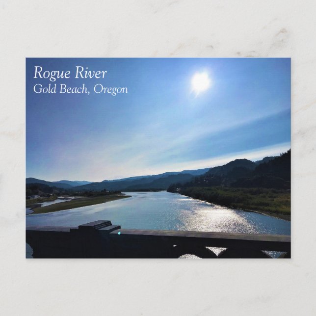 Postal Rogue River, Oregón (Anverso)