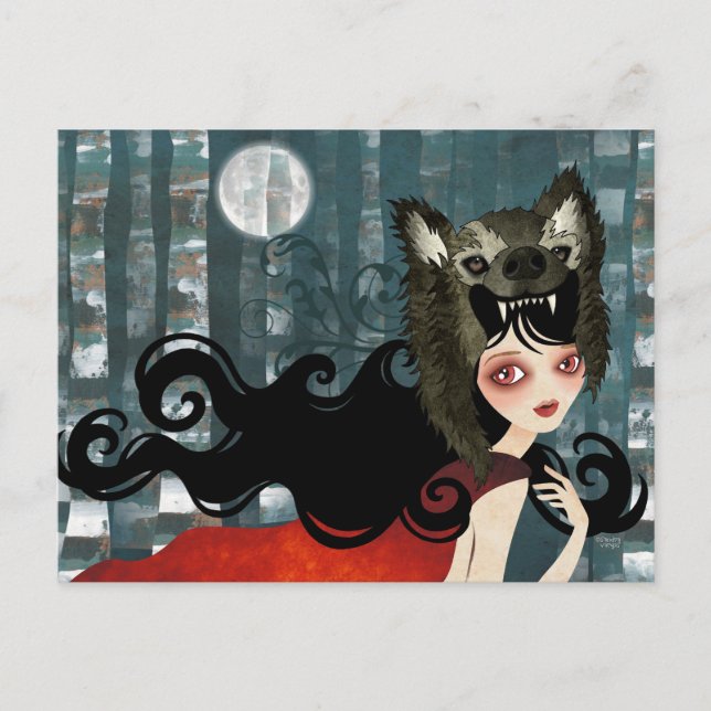 Postal roja (Anverso)