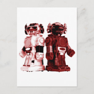 postal roja de los robots