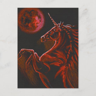 Postal roja del unicornio 2