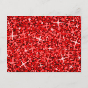 Postal roja glitz
