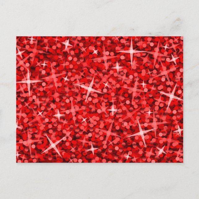 Postal roja glitz (Anverso)