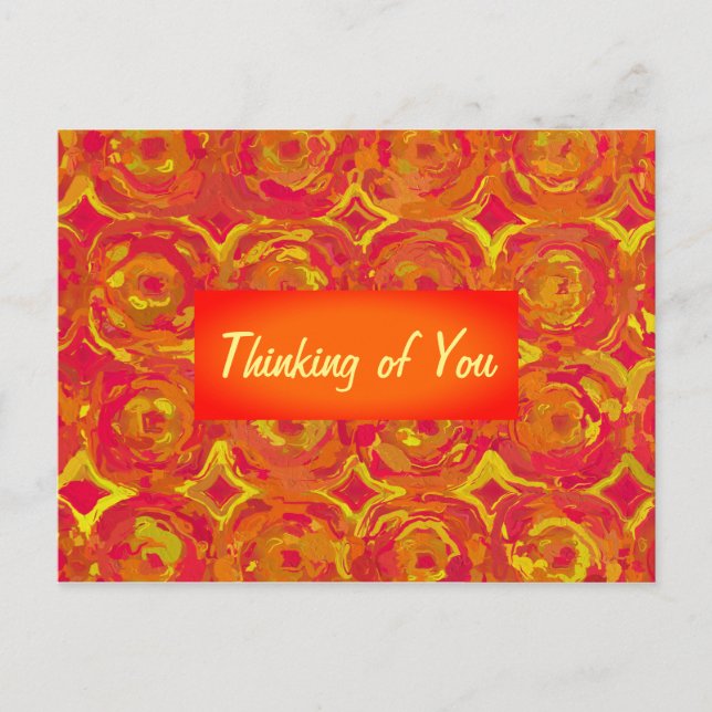 Postal roja, Naranja y amarilla (Anverso)