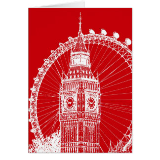 Postal roja y blanca de Londres