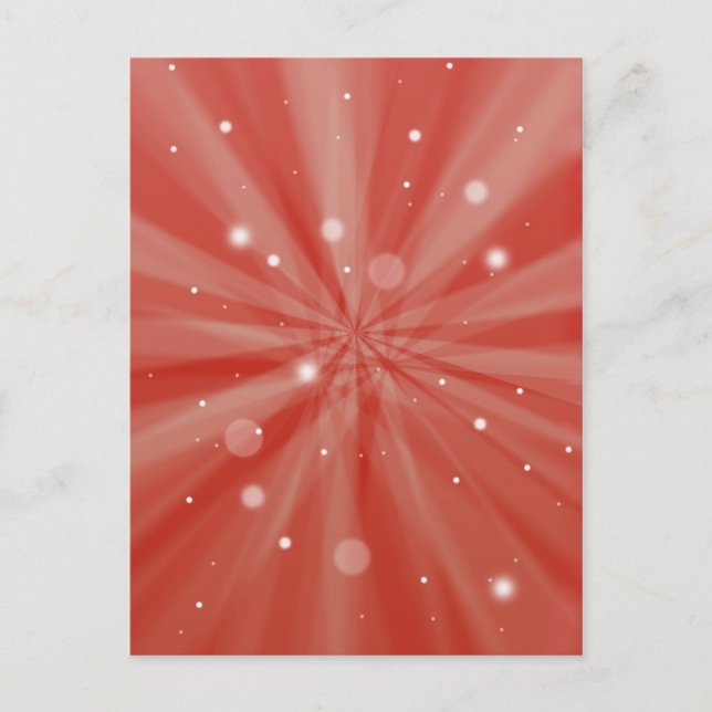 Postal rojo estrafalario (Anverso)