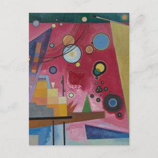 Postal Rojo Intenso de Wassily Kandinsky