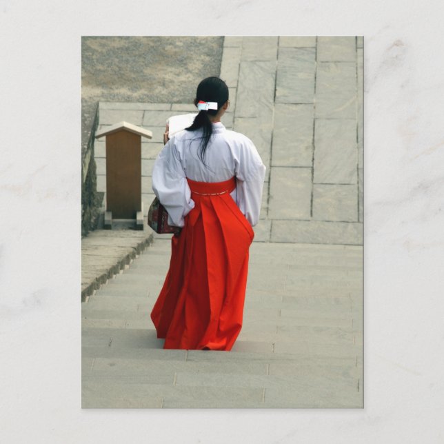 Postal rojo japonés (Anverso)