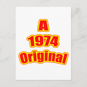 Postal Rojo original de 1974