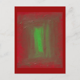 Postal Rojo para poner verde el homenaje de José Albers