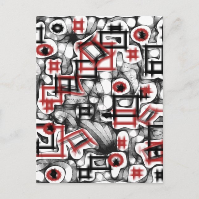 Postal Rojo por todas partes (Anverso)