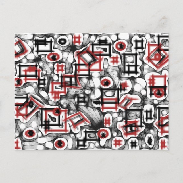 Postal Rojo por todas partes (Anverso)