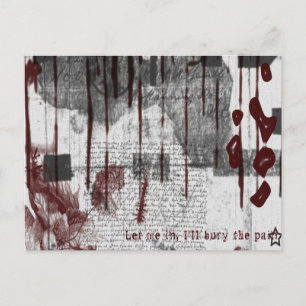 Postal Rojo y blanco por todo lo gótico