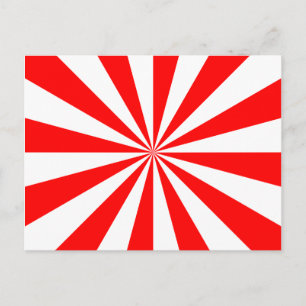 Postal Rojos y blancos Starburst