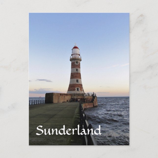Postal Roker Lighthousem, reino unido de Sunderland (Anverso)