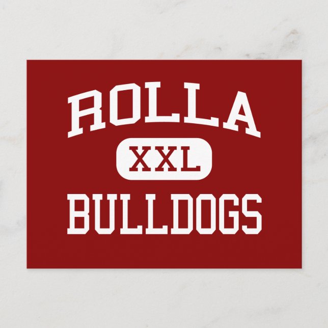 Postal Rolla - Bulldoges - Escuela Secundaria - Rolla Mis (Anverso)