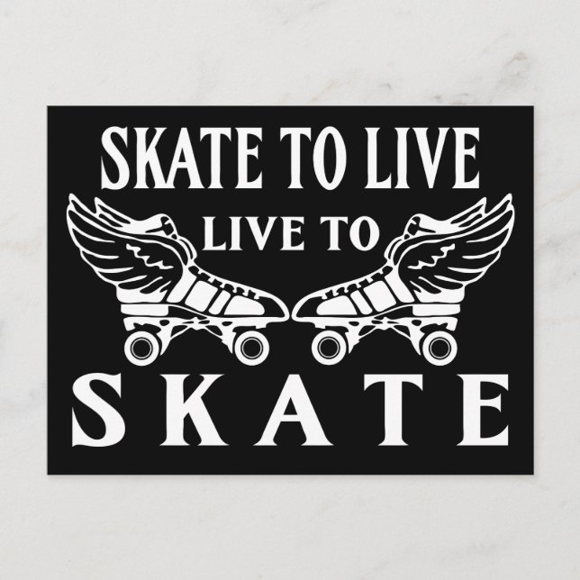 Postal Roller Derby, Skate to Live, Live to Skate (Anverso)
