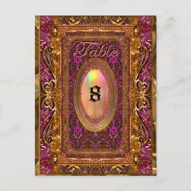 Postal Rollhurst Victorian Table Number Card (Anverso)