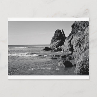 Postal Rolling Beach Black and White