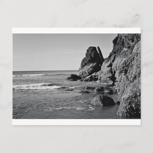 Postal Rolling Beach Black and White (Anverso)