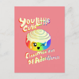 Postal Rollo de canela de cutie para el orgullo 2019