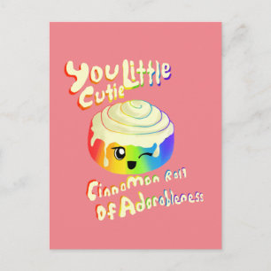 Postal Rollo de canela de cutie para el orgullo 2019