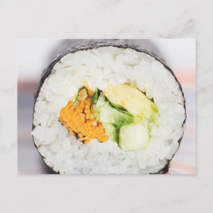 Postal Rollo de sushi Pescado y arroz