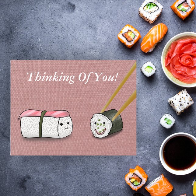 Postal Rollos De Sushi Kawaii Para Ti (Subido por el creador)