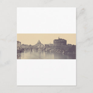 Postal Roma Antigua Castillo del Tíber y Arte Vaticano