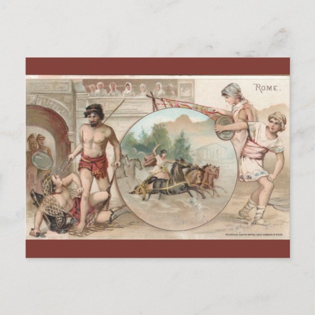 Postal Roma antigua Italia (Anverso)