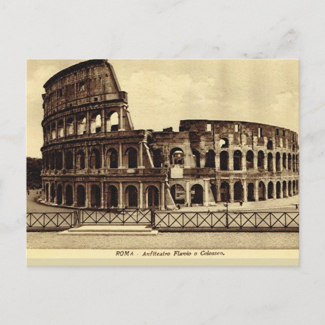 Postal Roma, Coliseo 1890 (Anverso)