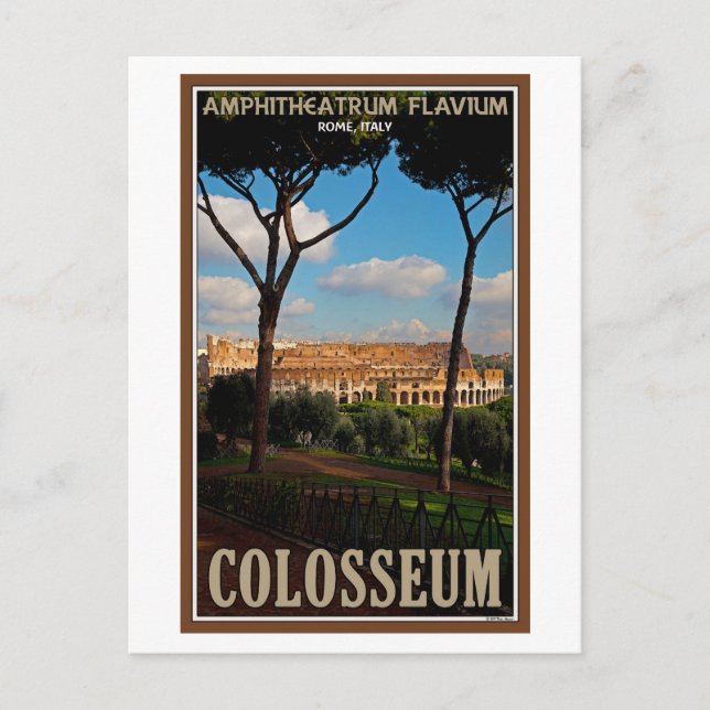 Postal Roma - Coliseo de la colina de Palatine (Anverso)