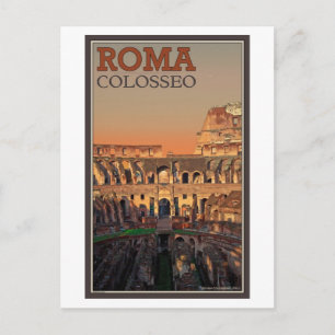 Postal Roma - Coliseo y la Luna