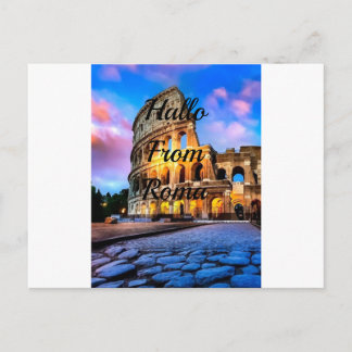 Postal Roma colosseum